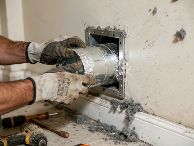 Professional dryer vent repair and installation by Watertown Dryer Vent Cleaning in Watertown